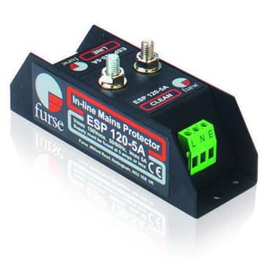 Protector rated 5A or less for single phase supplies 90-150V