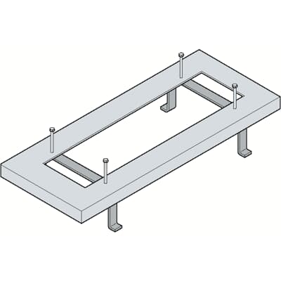 GEMINI CONCRETE FLOOR METAL FRAME SIZE 6