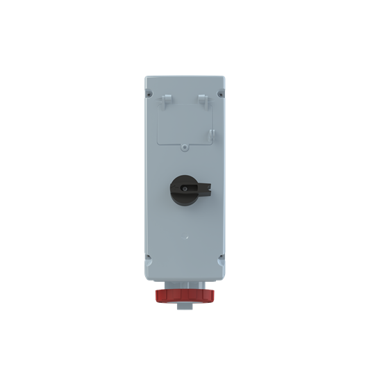 Red 3P+E switched socket outlet,32A 400V