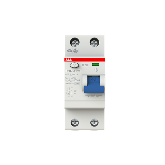 F202A-80/0.3 2P RCD 80A 300MA