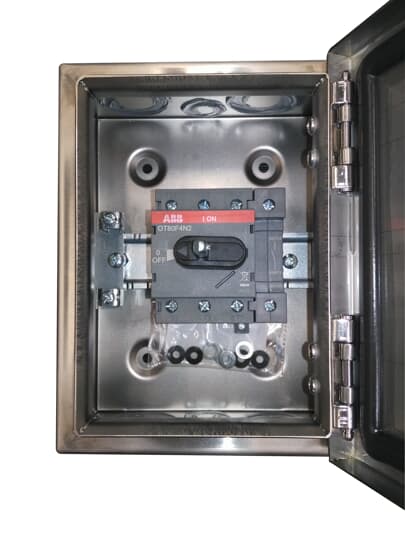 63A Enclosed SS 4 Pole