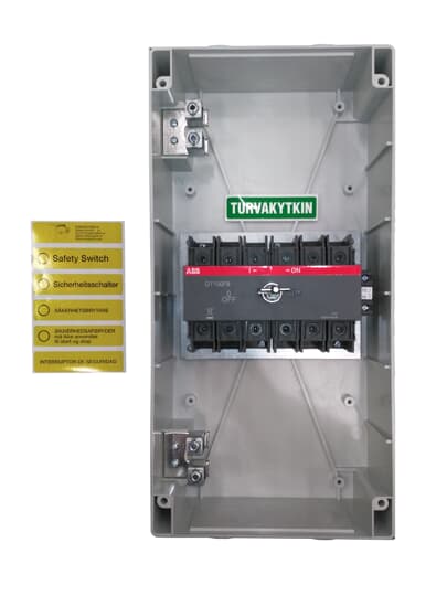 6P 37kW Plstc Enc Sw R/Y hndl w/ I flng