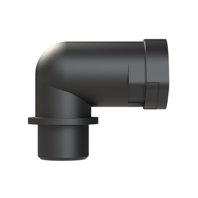 CONDUIT FTNG 90D M16 NW12 IP66 BLK