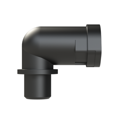 CONDUIT FTNG 90D M12 NW10 IP66 BLK