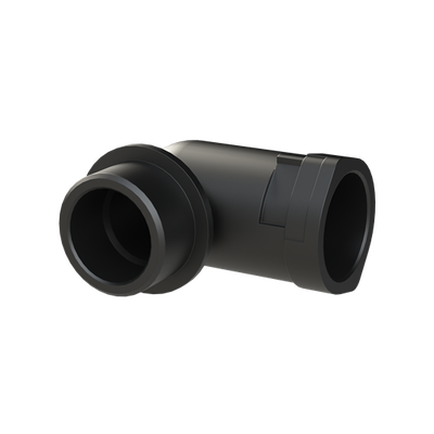 CONDUIT FTNG 90D M25 NW17 IP66 BLK