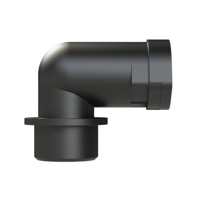 CONDUIT FTNG 90D M20 NW12 IP66 BLK
