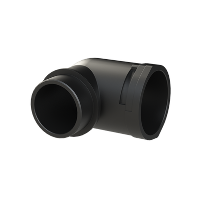 CONDUIT FTNG 90D M50 NW48 IP66 BLK