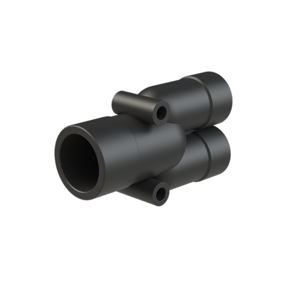 Y-CONN 1PC 2XNW17,NW23 PA6 IP68 BLK