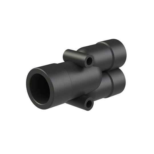 Y-CONN 1PC 2XNW12,NW17 PA6 IP68 BLK