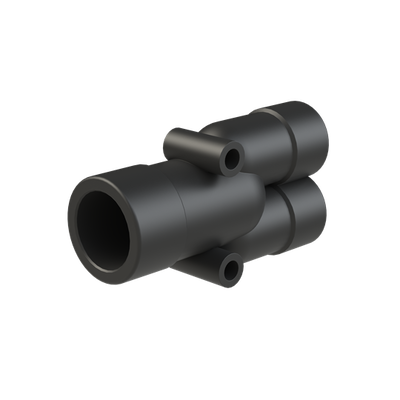 Y-CONN 1PC 2XNW12,NW17 PA6 IP68 BLK