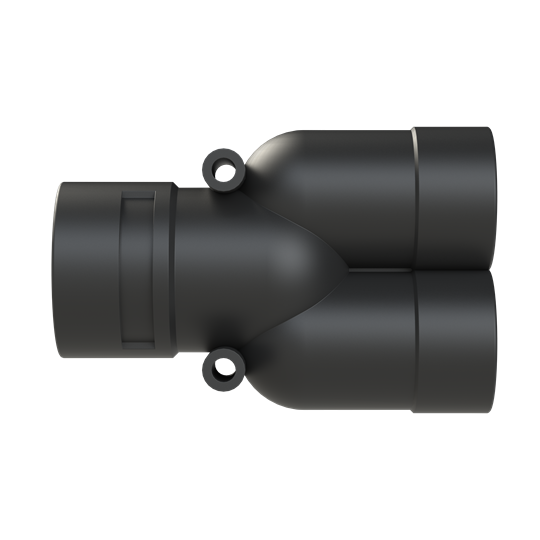 Y-CONN 1PC 2XNW29,NW36 PA6 IP68 BLK