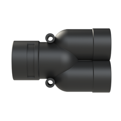 Y-CONN 1PC 2XNW29,NW36 PA6 IP68 BLK