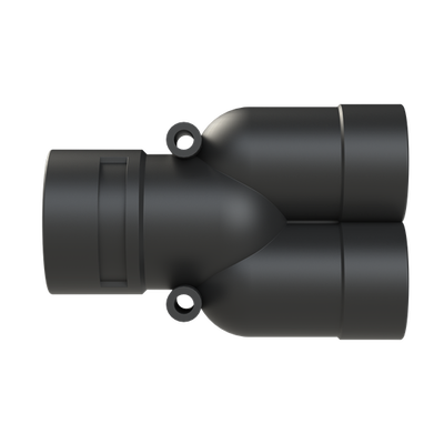 Y-CONN 1PC 2XNW29,NW36 PA6 IP66 BLK