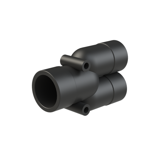 Y-CONN 1PC 2XNW23,NW29 PA6 IP68 BLK