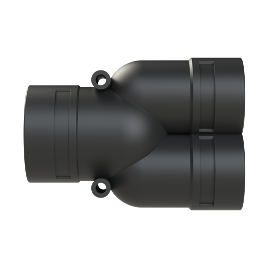Y-CONN 1PC 2XNW36,NW48 PA6 IP68 BLK