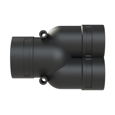 Y-CONN 1PC 2XNW36,NW48 PA6 IP68 BLK