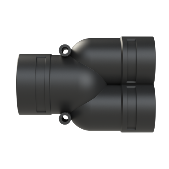 Y-CONN 1PC 2XNW36,NW48 PA6 IP66 BLK