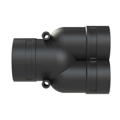 Y-CONN 1PC 2XNW36,NW48 PA6 IP66 BLK