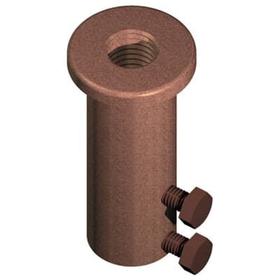 Rod to conductor coupling 0.25 kg Copper 95 mm? 15 mm M16 Copper