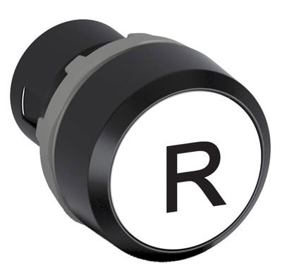 WHITE FLUSH RESET PUSHBUTTON NO SHAFT