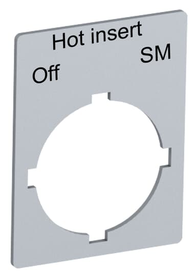 Custom Legend Plate ' Hot Insert of SM' 