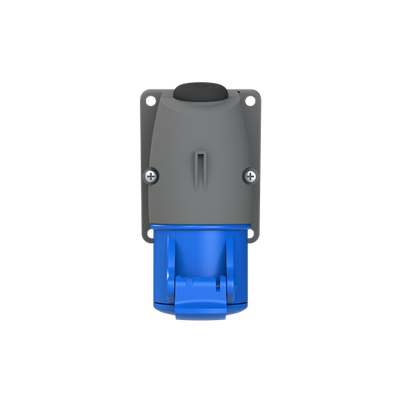 2P+E Surf Out, 16A, 250V, blue, 6h, IP44