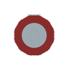 Red IP67 3PN+E flange panel skt,63A 400V