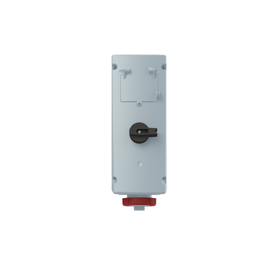 Red 3P+E switched socket outlet,16A 400V