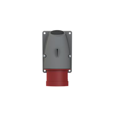 Red 3PN+E Appliance Inlet,32A 400V