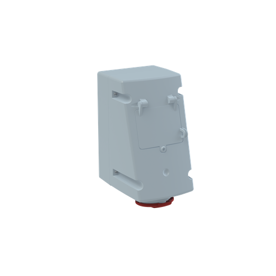 Red 3P+E RCD single skt outlet,16A 400V