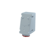 Red 3P+E RCD single skt outlet,32A 400V