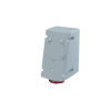 Red 3P+E RCD single skt outlet,16A 400V