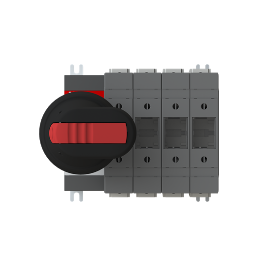 63A 4P Switch Fuse, mech at end