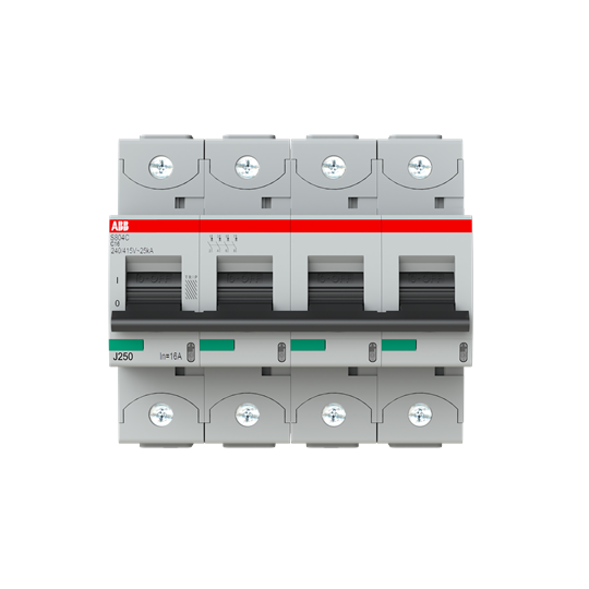 S804C-C16 4P MCB C16A 25KA