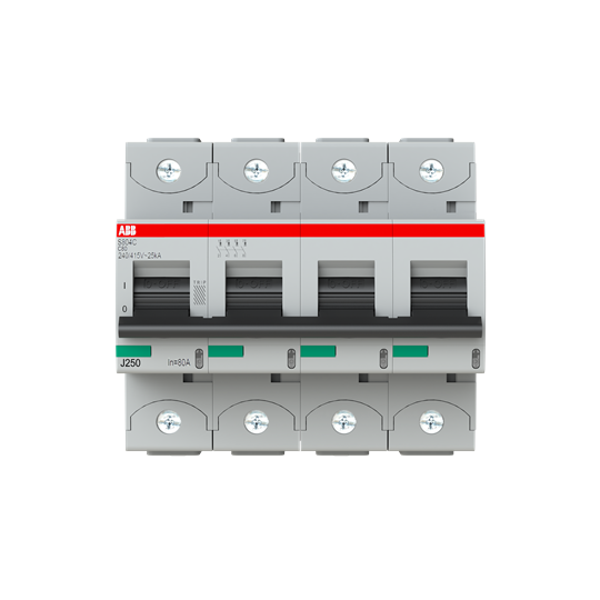 S804C-C80 4P MCB C80A 25KA
