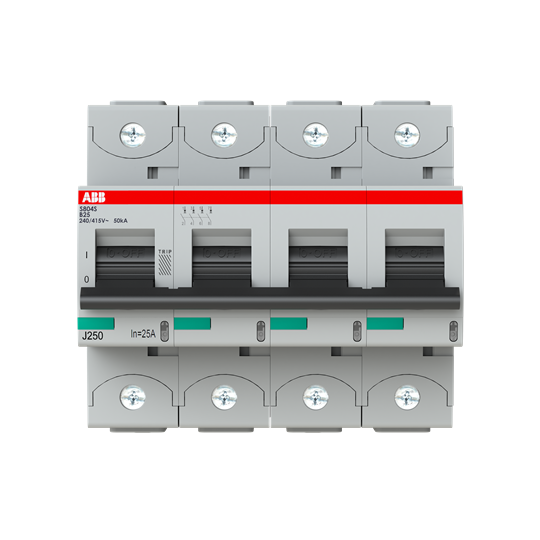 S804S-B25 4P MCB B25A 50KA