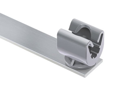 Slate holdfast with non-metallic push-in clip Grey 8 mm 0.03 kg