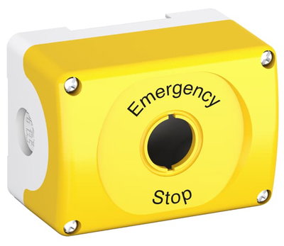 MEPY1-0 marked EMERGENCY STOP