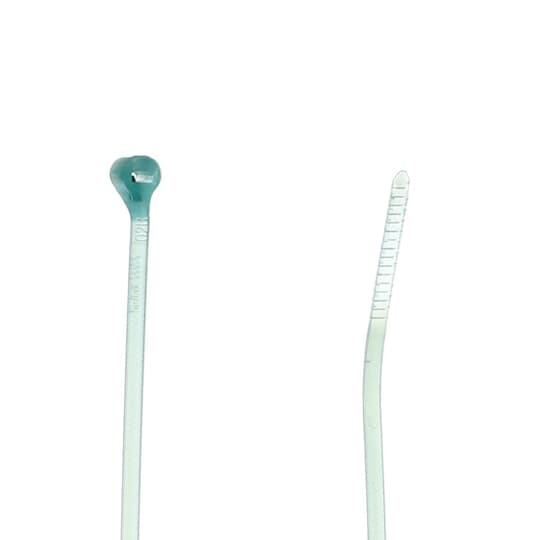 TYZ523M-CBL TIE 18LB 4 AQUA TEFZEL 2-PC