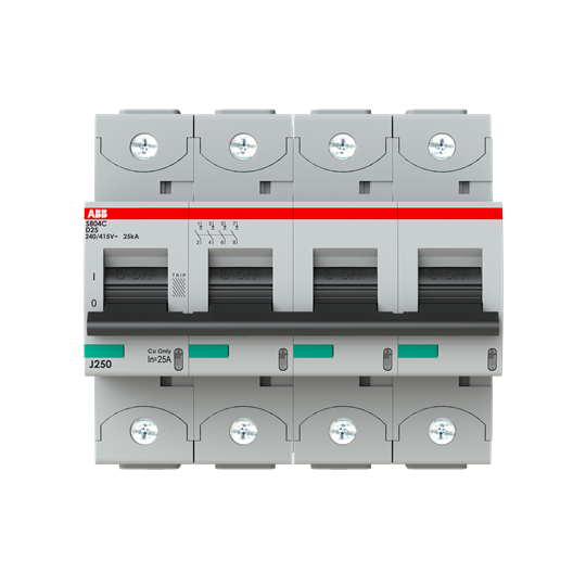 S804C-D25 4 POLE MCB D25A 25KA