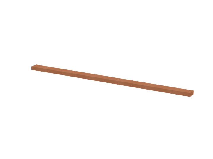 ZX1016 Copper Bar 20x5mm L:1000mm
