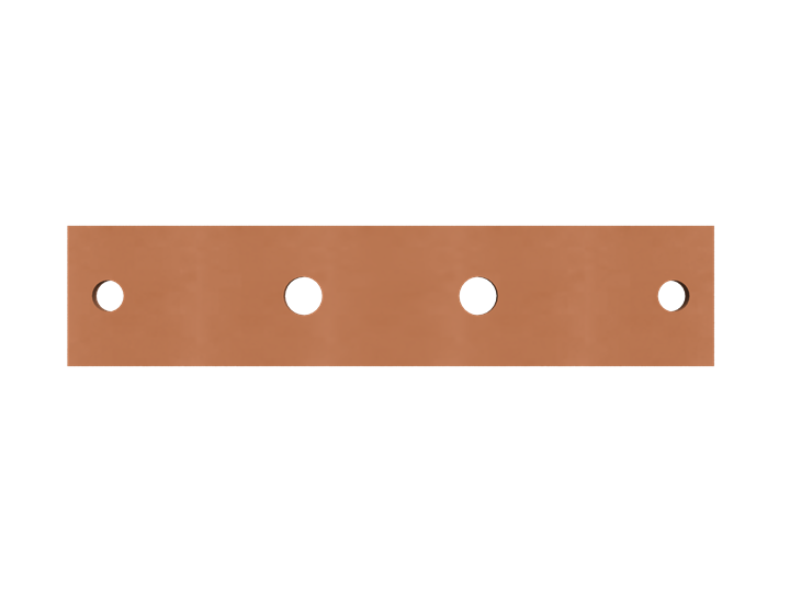 ZXM2032 Copper Bar 40x10mm L:434mm