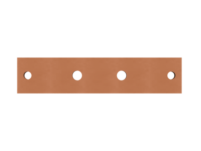 ZXM2032 Copper Bar 40x10mm L:434mm