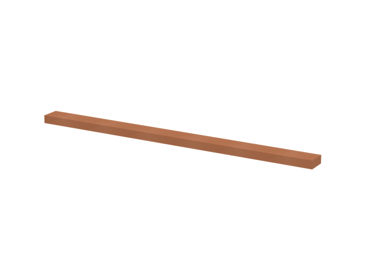 ZXM2010 Copper Bar 12x10mm L:934mm