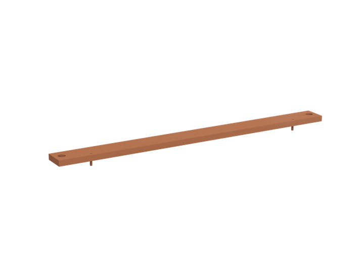 ZX1034 Copper Bar 40x10mm L:1000mm – Image 2 of 3