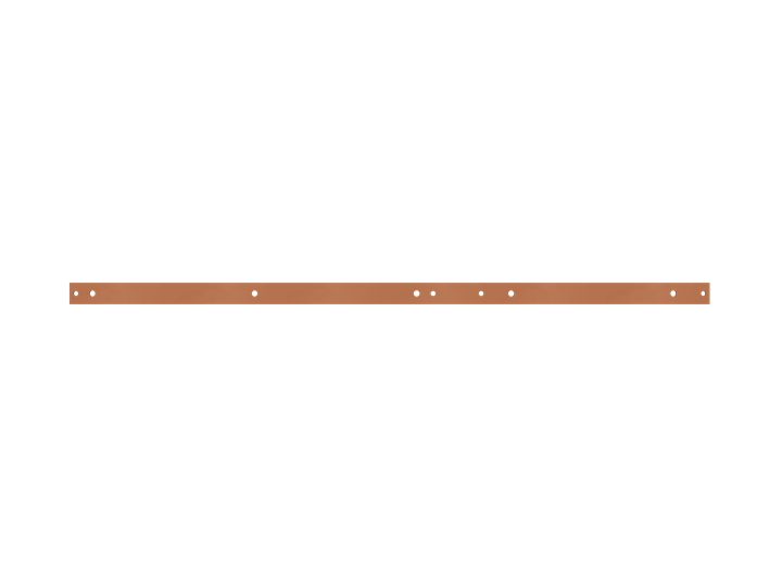 ZXM2035 Copper Bar 40x10mm L:1184mm