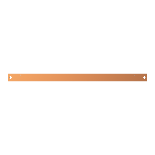 ZX1033 Copper Bar 40x10mm L:750mm
