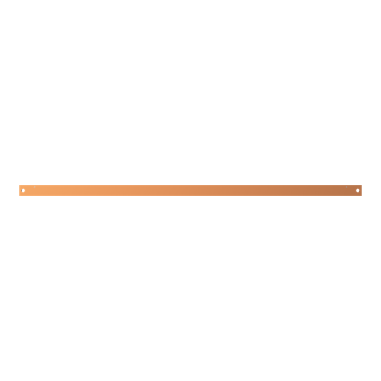 ZX1035 Copper Bar 40x10mm L:1250mm