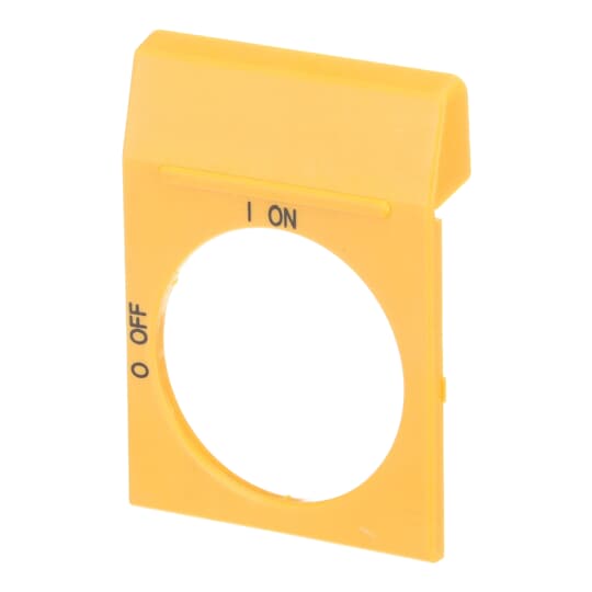 Yellow plain Lgnd plate OHB2 slctr hndls
