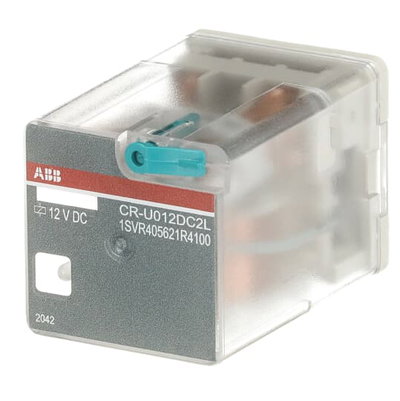 CR-U012DC2L Pluggable relay 2C/O 12VDC